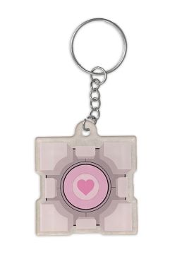 Portal Companion Cube Keychain